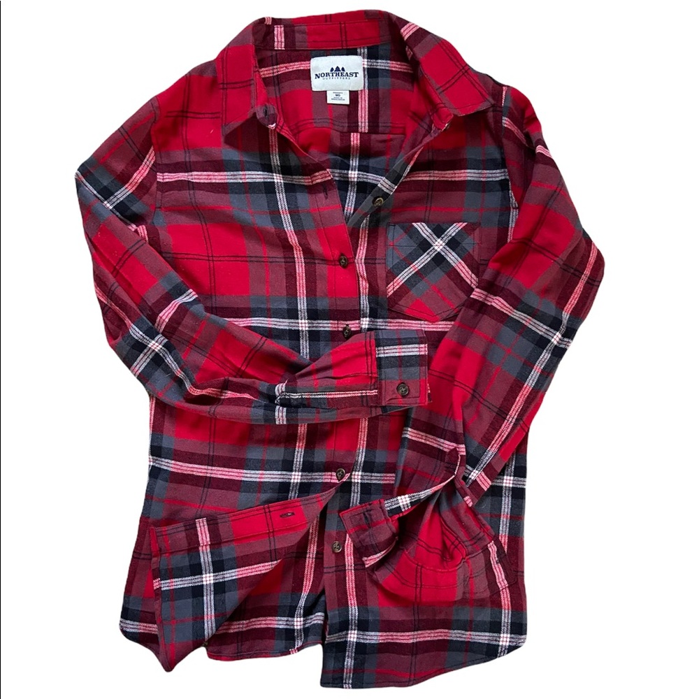 Buffalo plaid flannel shirt🎄. Size M. Northeast Outfitters. Like new!!❤️
